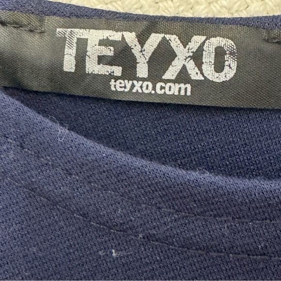 Teyxo Denim Panel Corset Dress M | Gothic Fit & Flare - Picture 4 of 7